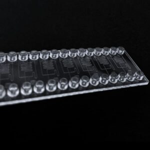 Droplet Generator Chip 912 by microfluidic ChipShop with 80µm nozzles for precise droplet generation, made from PC.
