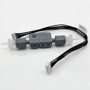 slf3s 1300f sensor with side connectors and cable on white background